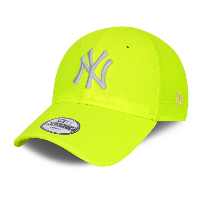 New York Yankees Neon Pack Infant 9FORTY Lippis Keltainen - New Era Lippikset Myynti FI-463297